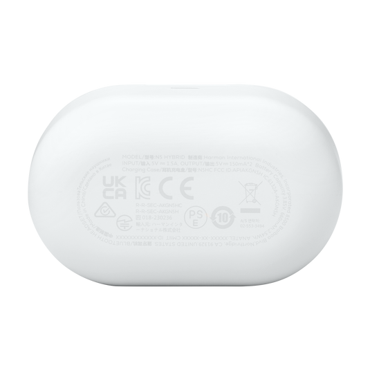 AKG N5 Hybrid - White - True wireless noise cancelling earbuds - Detailshot 7 image number null
